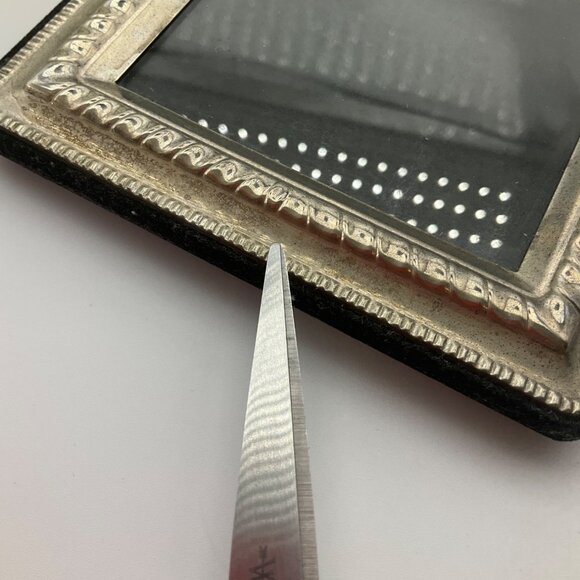 VTG Godinger Silver Plated Photo Frames Set of 2 Ornate Velvet Backing 3.5" X 5" - Picture 6 of 7